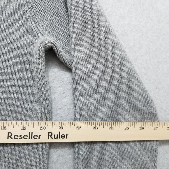 Ralph Lauren Sweater Mens XL Gray Pullover Zip‎ Mock Neck Long Sleeve - Picture 9 of 9
